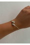 Heliophilia Silver Pulsera de Latón Plateada